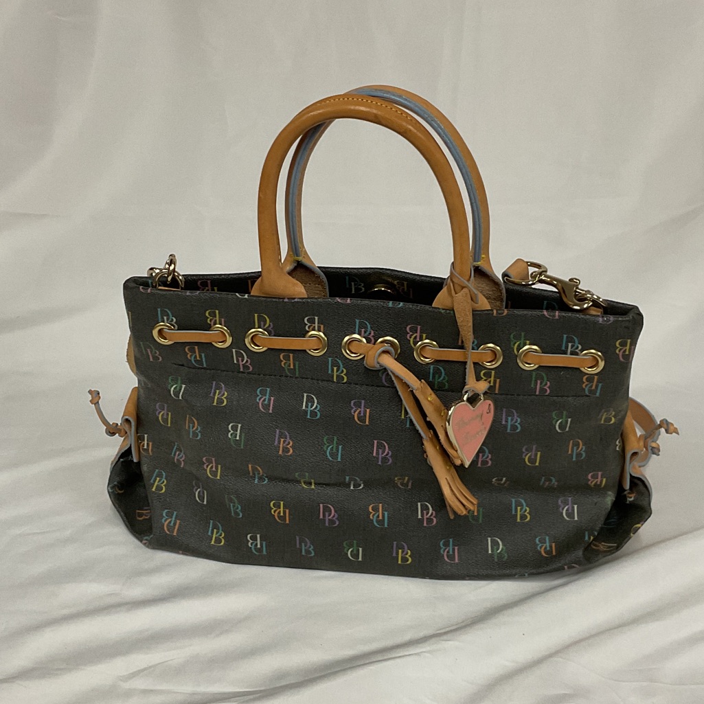 Womans Dooney  Bourke Multicolor Logo Tote